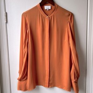 3.1 Phillip Lim Orange silk top size 10